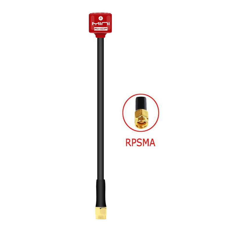 5.8G Lollipop 4 RHCP Antenna high gain 2.8Dbi FPV Transmitter/Receiver SMA/RP-SMA/MMCX/UFL Antenna for RC FPV racing drone part