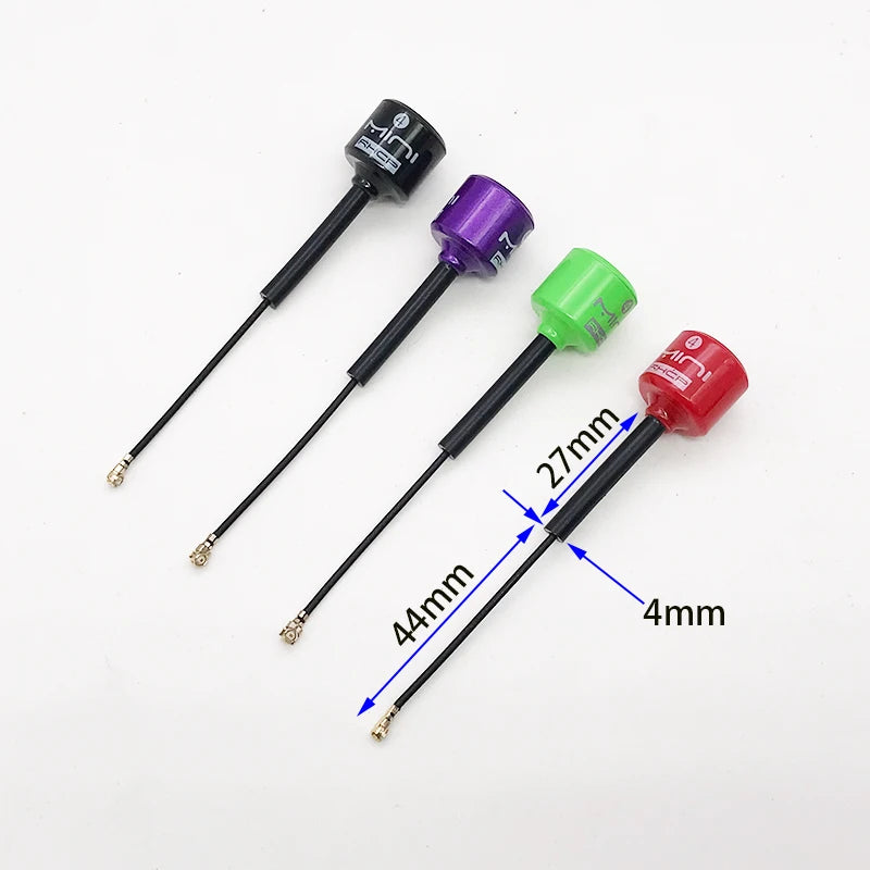 5.8G Lollipop 4 RHCP Antenna high gain 2.8Dbi FPV Transmitter/Receiver SMA/RP-SMA/MMCX/UFL Antenna for RC FPV racing drone part