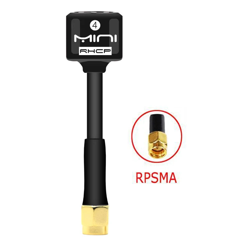 5.8G Lollipop 4 RHCP Antenna high gain 2.8Dbi FPV Transmitter/Receiver SMA/RP-SMA/MMCX/UFL Antenna for RC FPV racing drone part