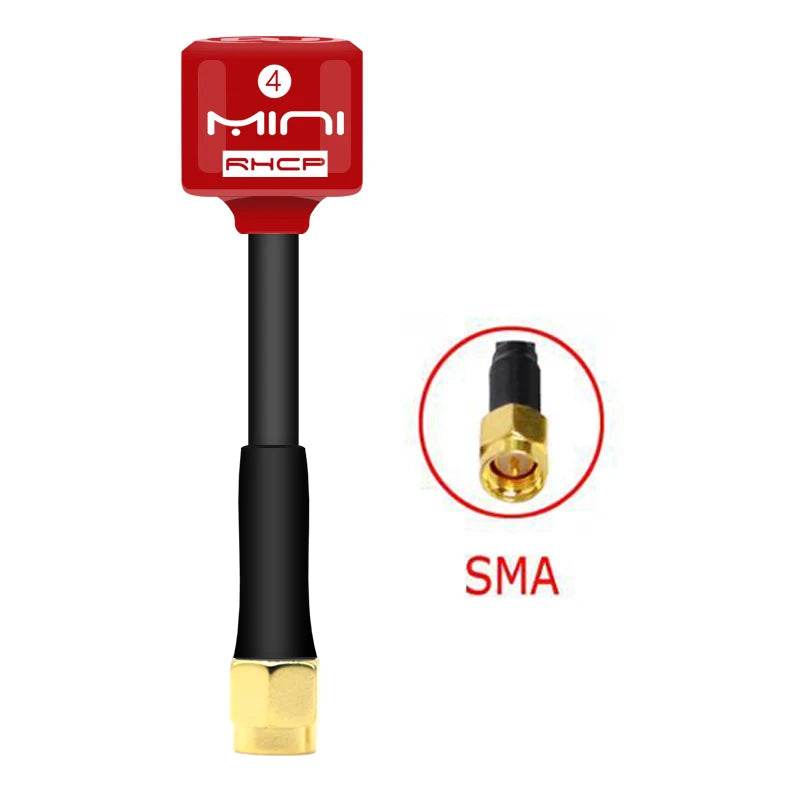 5.8G Lollipop 4 RHCP Antenna high gain 2.8Dbi FPV Transmitter/Receiver SMA/RP-SMA/MMCX/UFL Antenna for RC FPV racing drone part