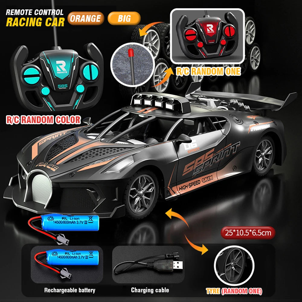 1/18 Rc Car High Speed Drift Sport Cars Remote Control Vehicle Sports Racing Car Toy Model Children Toys for Boys Birthday Gifts