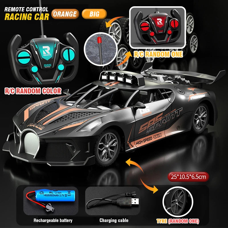 1/18 Rc Car High Speed Drift Sport Cars Remote Control Vehicle Sports Racing Car Toy Model Children Toys for Boys Birthday Gifts