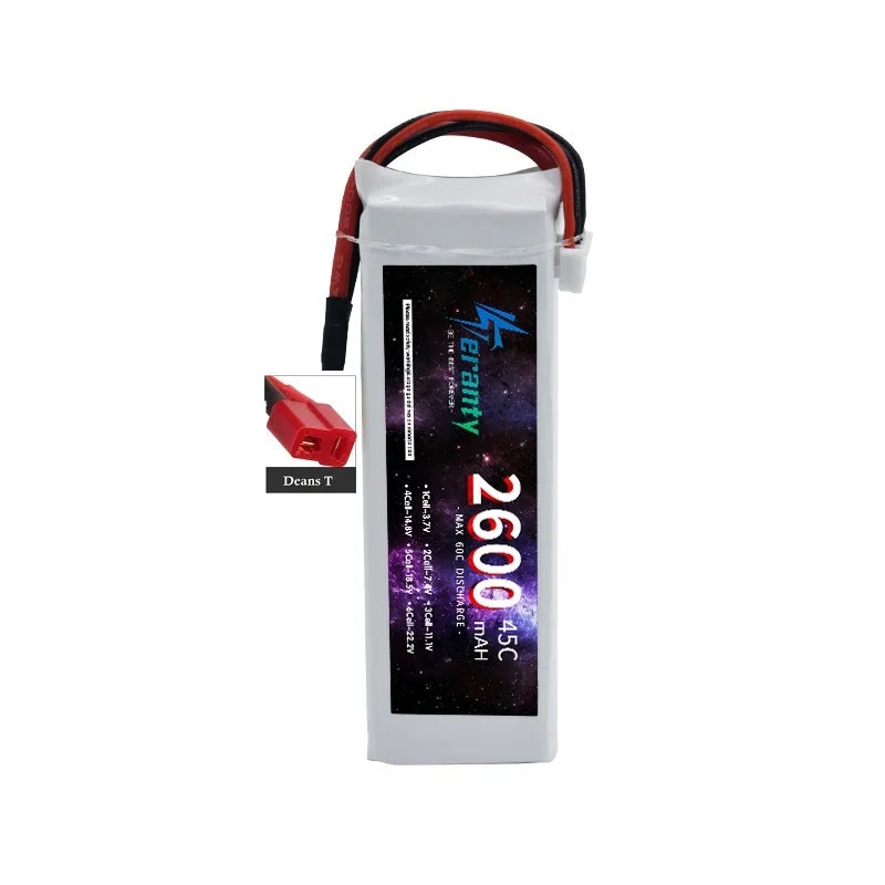 11.1V LiPo Battery 3S 1500mah 1800mAh 2200mah 2600mAh 3000mAh 3300mAh Deans T Connector XT60 For RC Car FPV Racing Drone