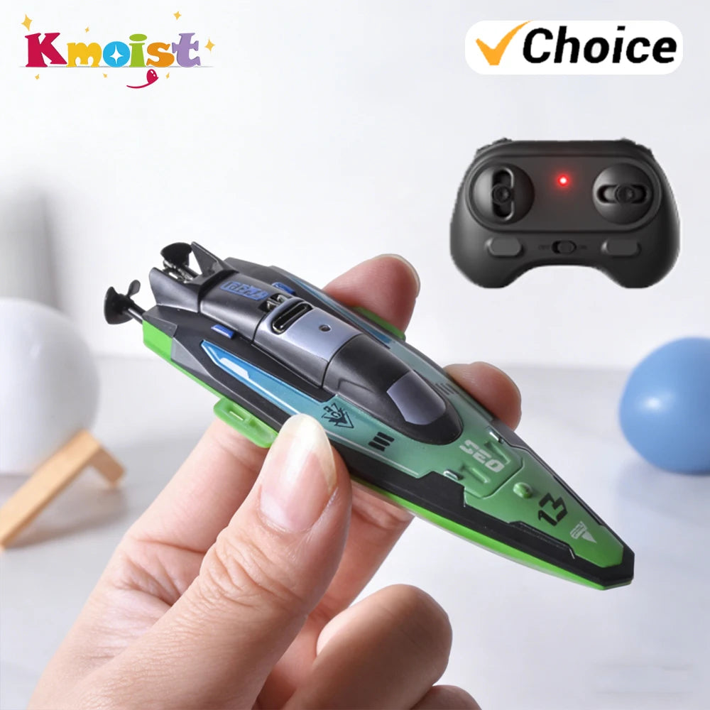 Mini RC Boat High Speed Ship 2.4G Remote Control Toy Rc Speedship With Rechargeable Battery Fast Toy for Boy Children Toys GiftS