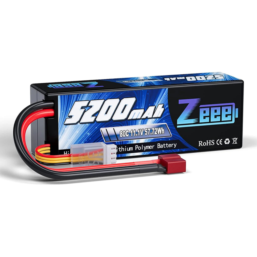 1/2pcs Zeee 3S 5200mAh Lipo Battery 11.1V 80C with T/XT60/EC3/5 Plug Hardcase for RC Car Buggy Truck FPV Drone RC Model Parts