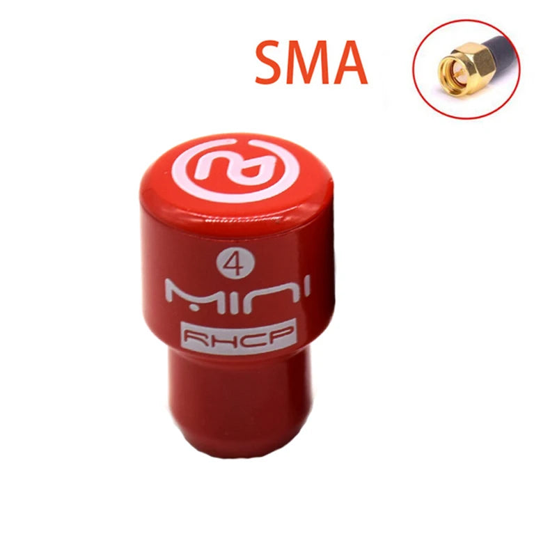 5.8G Lollipop 4 RHCP Antenna high gain 2.8Dbi FPV Transmitter/Receiver SMA/RP-SMA/MMCX/UFL Antenna for RC FPV racing drone part