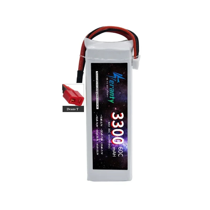 11.1V LiPo Battery 3S 1500mah 1800mAh 2200mah 2600mAh 3000mAh 3300mAh Deans T Connector XT60 For RC Car FPV Racing Drone