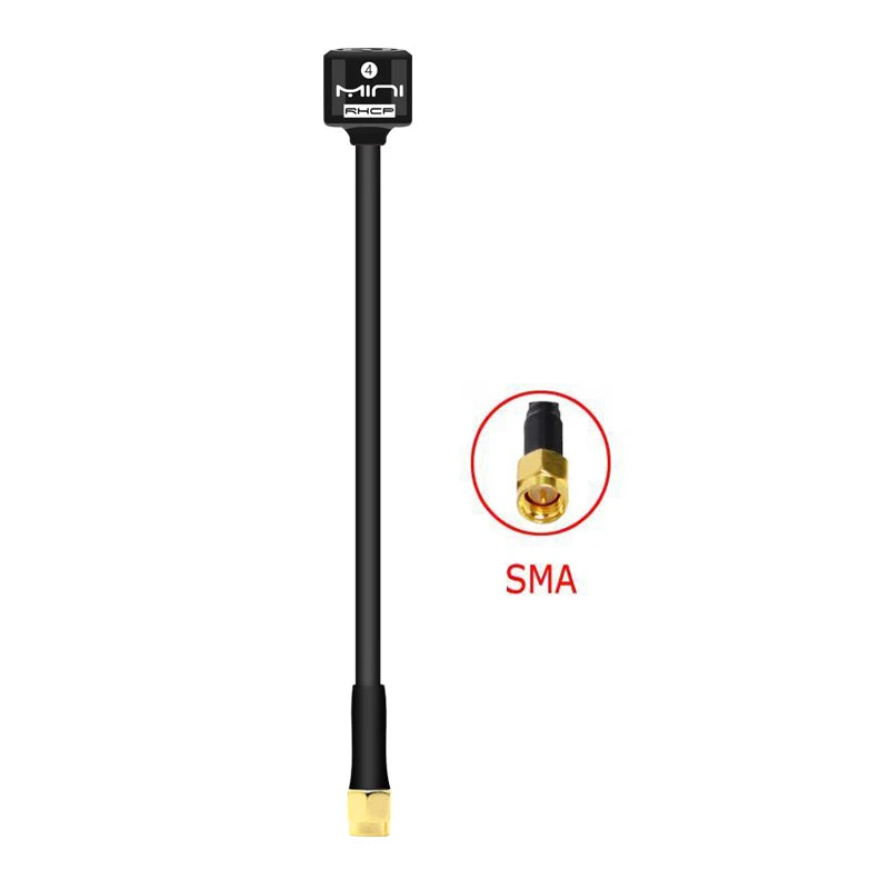 5.8G Lollipop 4 RHCP Antenna high gain 2.8Dbi FPV Transmitter/Receiver SMA/RP-SMA/MMCX/UFL Antenna for RC FPV racing drone part