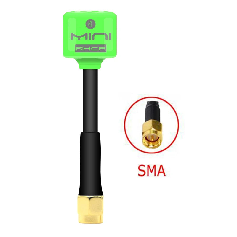 5.8G Lollipop 4 RHCP Antenna high gain 2.8Dbi FPV Transmitter/Receiver SMA/RP-SMA/MMCX/UFL Antenna for RC FPV racing drone part