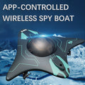 6CH RC Boat with Submersible Underwater Camera Remote Control Wifi FPV Remote Control Boats Radio Control Toy for Boys Kid Gifts