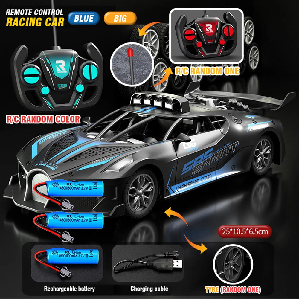 1/18 Rc Car High Speed Drift Sport Cars Remote Control Vehicle Sports Racing Car Toy Model Children Toys for Boys Birthday Gifts