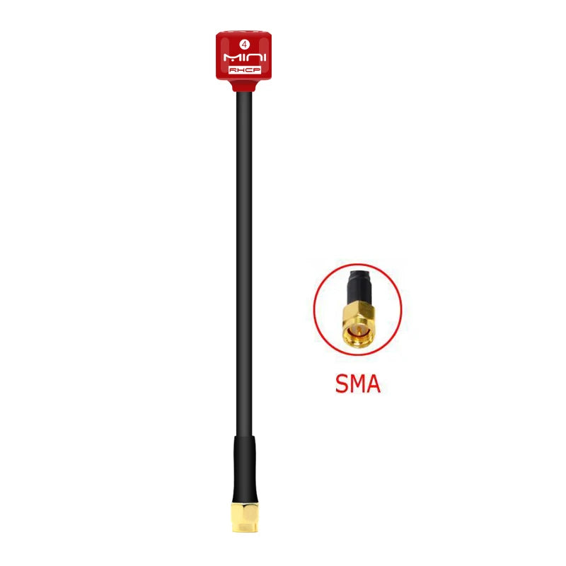 5.8G Lollipop 4 RHCP Antenna high gain 2.8Dbi FPV Transmitter/Receiver SMA/RP-SMA/MMCX/UFL Antenna for RC FPV racing drone part