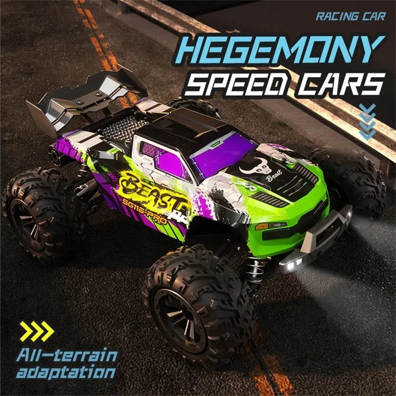 1:16 SG116 MAX/PRO RC Monster Truck 80KM/H Brushless Motor 4WD Off-Road Racing Car Waterproof All Terrain RC Vehicle Toy For Boy