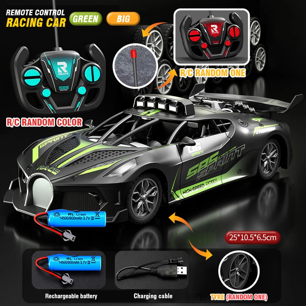 1/18 Rc Car High Speed Drift Sport Cars Remote Control Vehicle Sports Racing Car Toy Model Children Toys for Boys Birthday Gifts