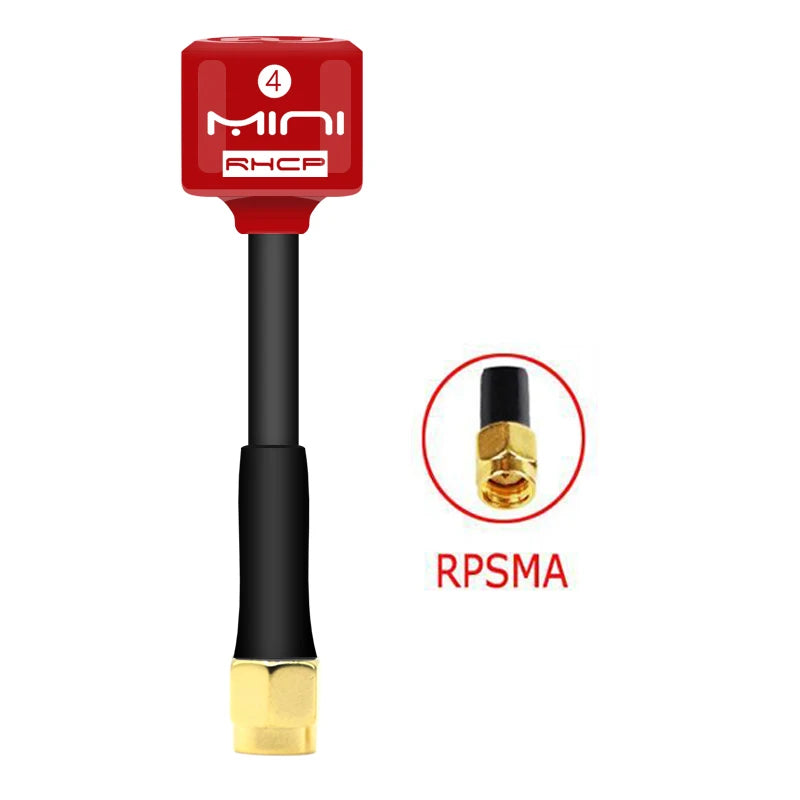 5.8G Lollipop 4 RHCP Antenna high gain 2.8Dbi FPV Transmitter/Receiver SMA/RP-SMA/MMCX/UFL Antenna for RC FPV racing drone part