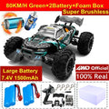 4WD Remote Control Car Off Road 4x4 RC Car High Speed Buggy Truck Super Brushless 50 or 80KM/H Fast Drift Racing Toy Gift