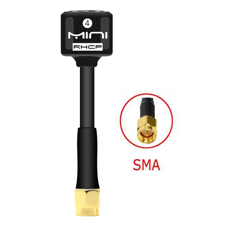 5.8G Lollipop 4 RHCP Antenna high gain 2.8Dbi FPV Transmitter/Receiver SMA/RP-SMA/MMCX/UFL Antenna for RC FPV racing drone part