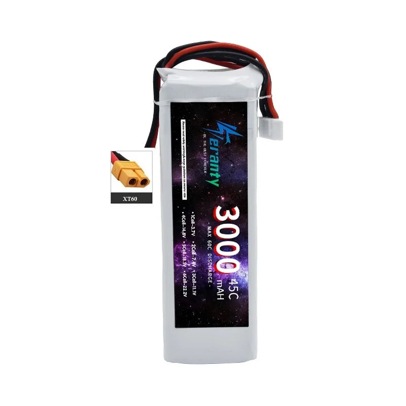 11.1V LiPo Battery 3S 1500mah 1800mAh 2200mah 2600mAh 3000mAh 3300mAh Deans T Connector XT60 For RC Car FPV Racing Drone