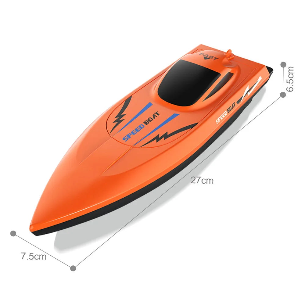 High Speed RC Boat Remote Control - Waterproof Kids Pool Racing Toy for Outdoor Lakes & Ponds Ideal Birthday Gifts For Kids Boys